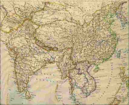 Carta dell'India britannica
Impero Cinese nel 1920